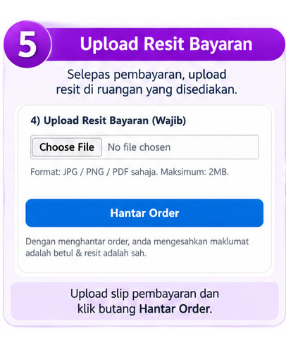 Langkah 5 Pembayaran Produk KUI