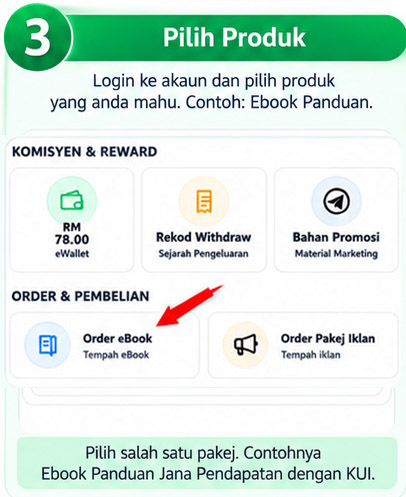 Langkah 3 Halaman Member KUI