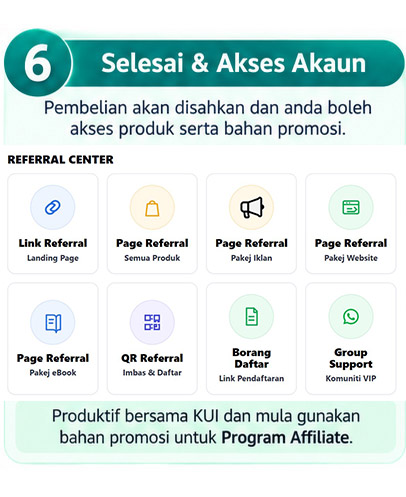 Langkah 6 Pengesahan Pembayaran KUI