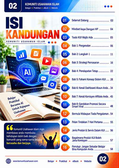 Isi kandungan eBook KUI